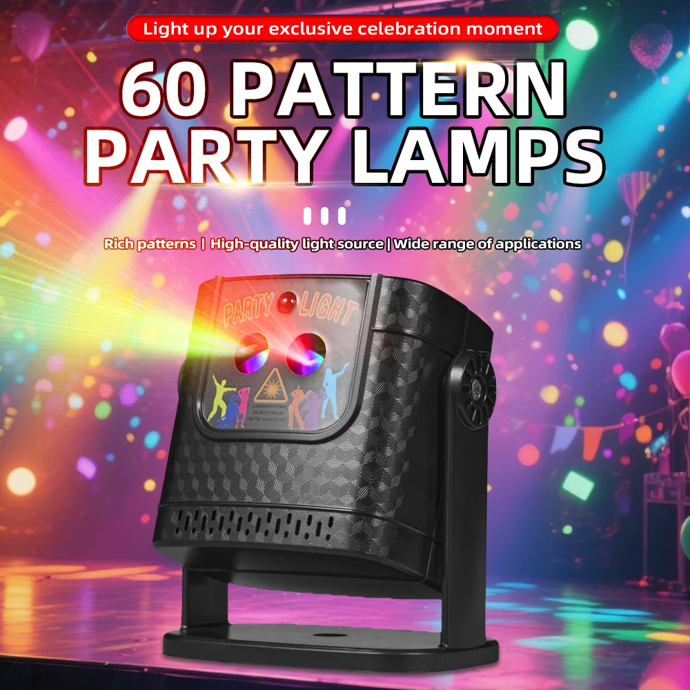 Projecteur laser de fête — 60 motifs